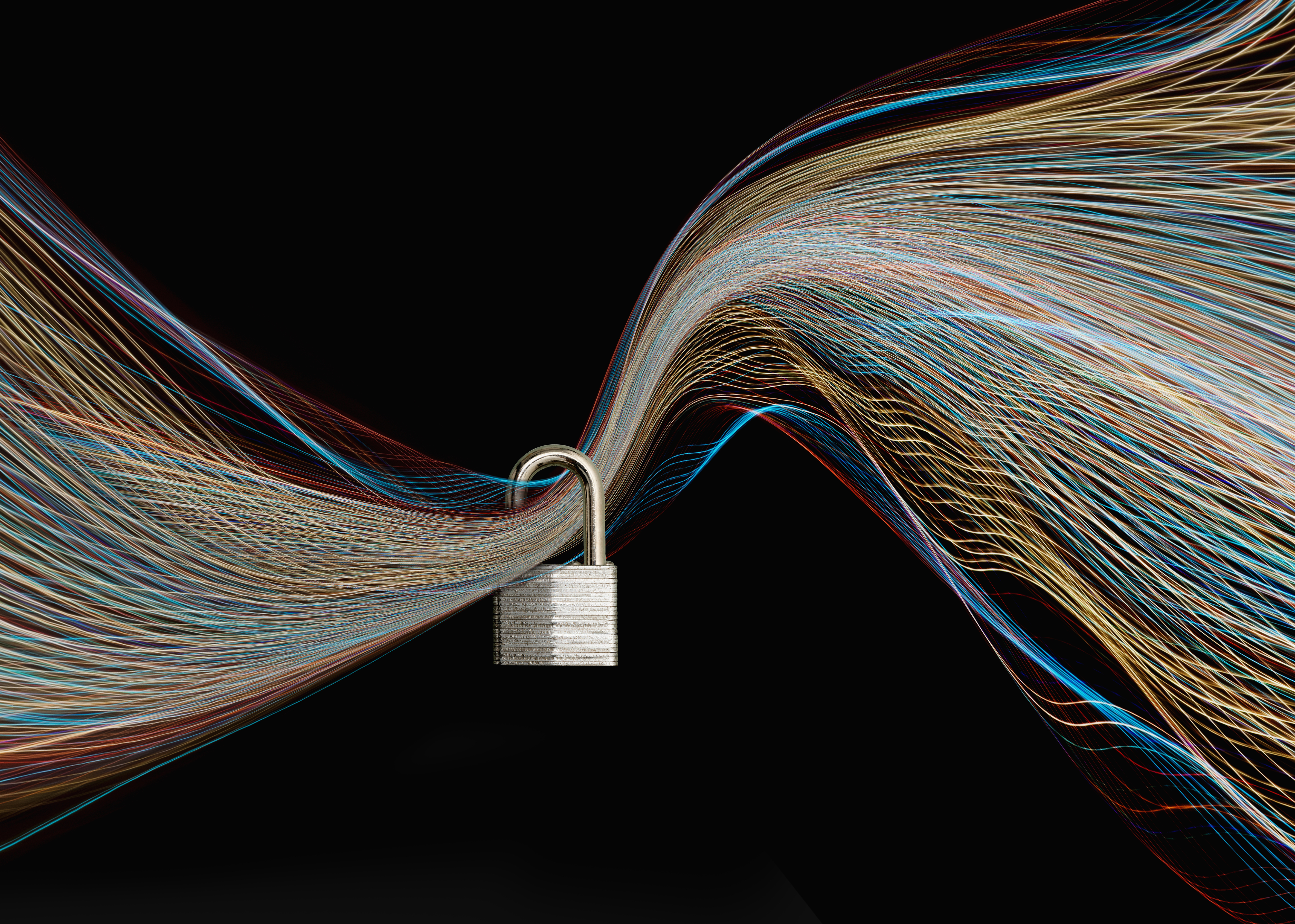 Padlock protecting access to technology