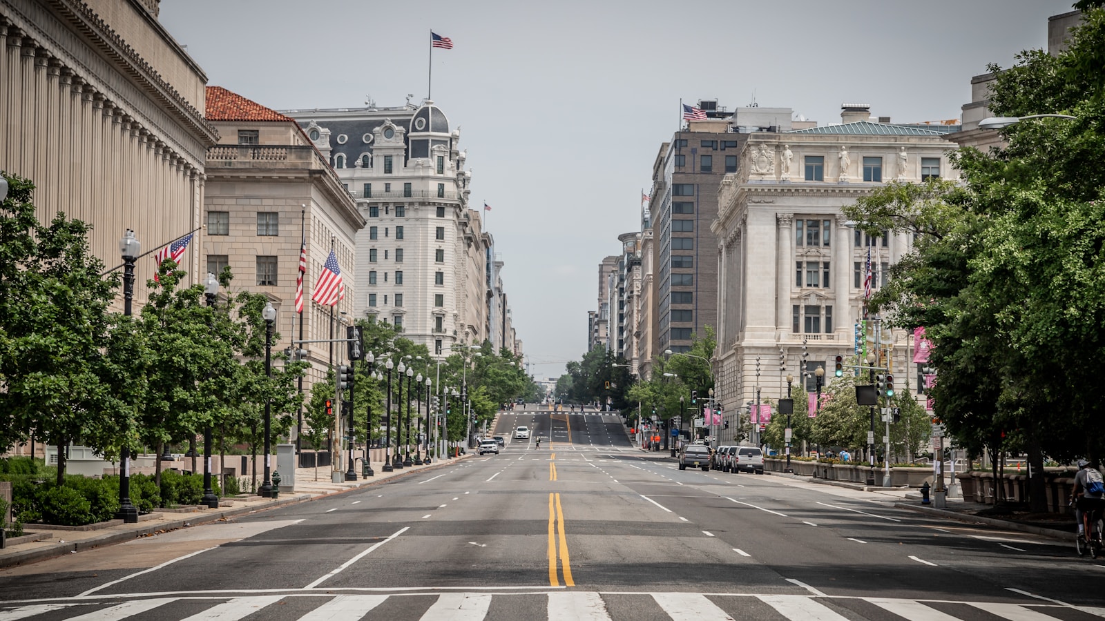 Empty City Streets - Washington DC during Coronavirus